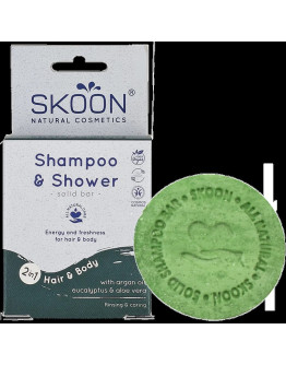 Skoon Solid shampoo en shower 2 in 1  90 gram