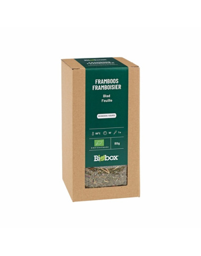 Framboos blad gesneden BIO 80 gram