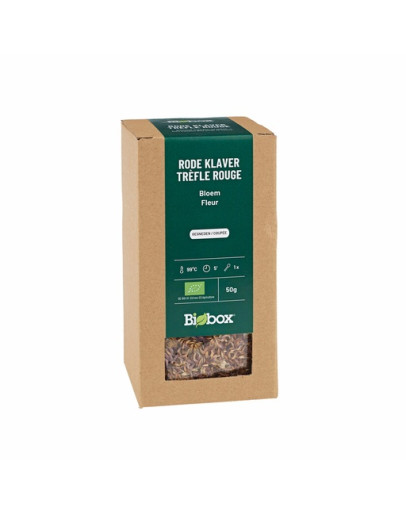 Rode klaver bloem BIO 50 gram