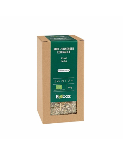 Rode zonnehoed kruid gesneden BIO 100 gram