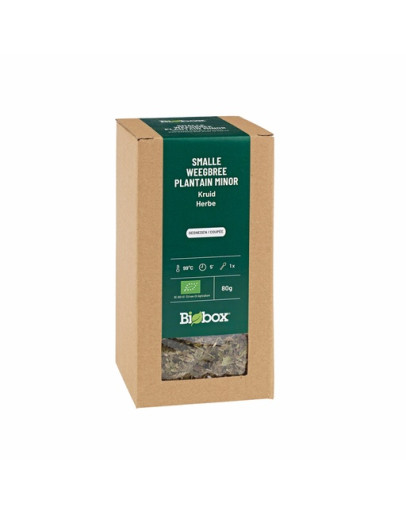 Smalle weegbree kruid gesneden BIO 80 gram