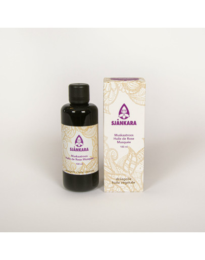 Muskaatroosolie rozenbottelolie rosa mosqueta bio-Sjankara 100 ml