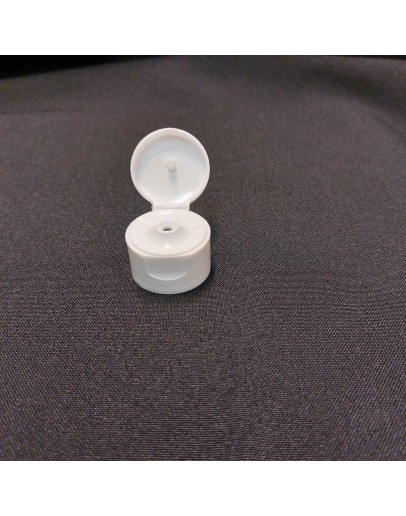 Dop din 25 klapdop voor HDPE fles rechthoekig wit-Huismerk