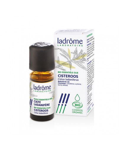 Zonneroosje Cisteroos Cistus ladaniferus bio etherische olie-Ladrôme 10 ml
