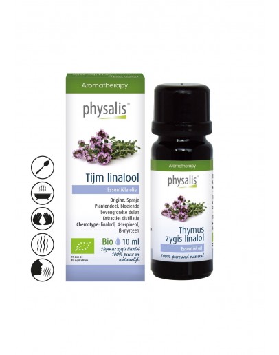 Tijm linalool bio etherische olie-Physalis 10 ml