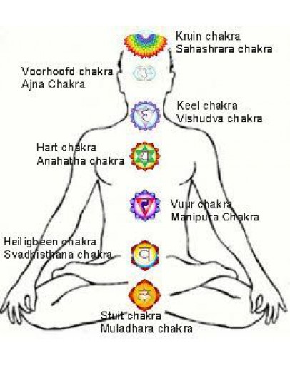 Chakra olie mix van etherische olies op jojobaolie set 7 x 11 ml-Sjankara