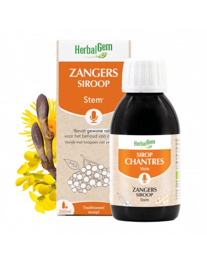 Zangerssiroop bio-HerbalGem 250 ml